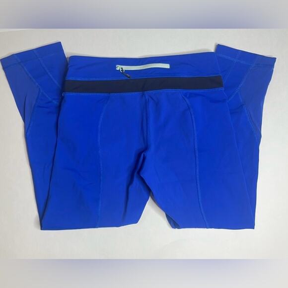 Lululemon run inspire ll crop (mesh) in harbor blue / black - Picture 5 of 11